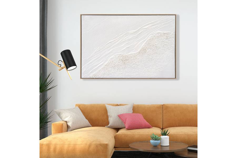 ΠΙΝΑΚΑΣ TOIXOY SEDIMENT HM4555 ΜΕ ΚΟΡΝΙΖΑ ΜΠΕΖ-ΚΑΜΒΑΣ ΣΕ ΛΕΥΚΕΣ ΑΠΟΧΡΩΣΕΙΣ 92x4,5x62Υεκ.