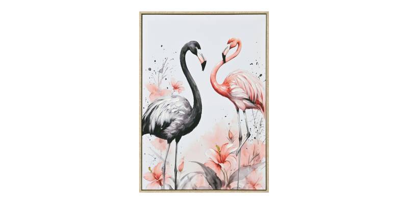 ΠΙΝΑΚΑΣ TOIXOY FLAMINGOS HM4562 ΜΕ ΚΟΡΝΙΖΑ ΜΠΕΖ-ΚΑΜΒΑΣ ΕΚΤΥΠΩΣΗ 52,5x2,8x72,5Υεκ.