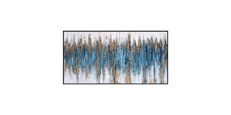 ΠΙΝΑΚΑΣ ΤΟΙΧΟΥ SEDIMENT (ΜΠΛΕ) HM4574.02 ΜΕ ΚΟΡΝΙΖΑ ΜΑΥΡΗ-ΚΑΜΒΑΣ 142x4.5x72Υεκ