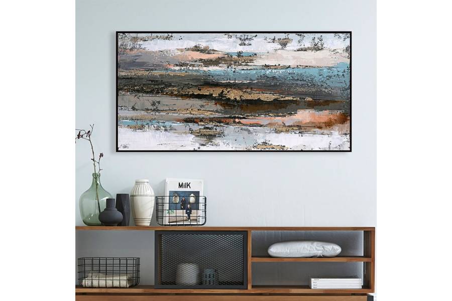 ΠΙΝΑΚΑΣ ΤΟΙΧΟΥ SEDIMENT HM4575.02 ΜΕ ΚΟΡΝΙΖΑ ΜΑΥΡΗ-ΚΑΜΒΑΣ 142x4.5x72Υεκ