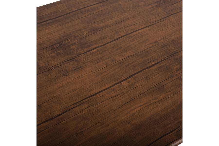 ΣΕΤ ΤΡΑΠΕΖΑΡΙΑΣ 5ΤΜΧ PEARY HM9416.11 ΜΕΤΑΛΛΟ ΜΑΥΡΟ-MDF ΚΑΡΥΔΙ 110x60x74Yεκ.