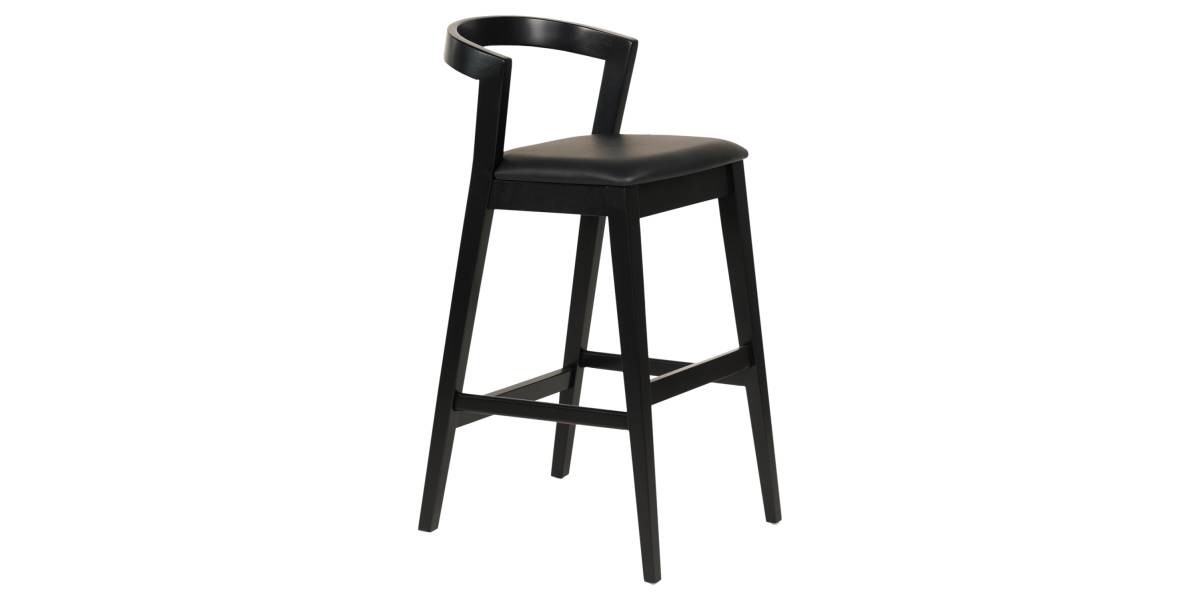 ΣΚΑΜΠΟ ΜΠΑΡ NAMI HM9952.02 RUBBERWOOD & PU-ΜΑΥΡΟ 47,5x59x102,5Υεκ.