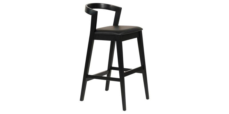 ΣΚΑΜΠΟ ΜΠΑΡ NAMI HM9952.02 RUBBERWOOD & PU-ΜΑΥΡΟ 47,5x59x102,5Υεκ.