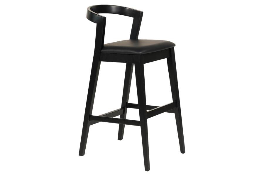 ΣΚΑΜΠΟ ΜΠΑΡ NAMI HM9952.02 RUBBERWOOD & PU-ΜΑΥΡΟ 47,5x59x102,5Υεκ.
