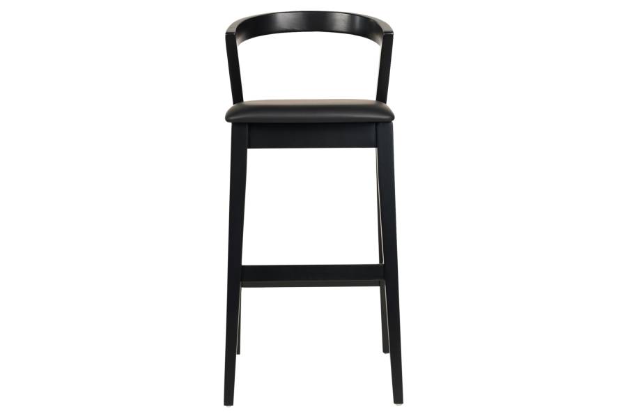 ΣΚΑΜΠΟ ΜΠΑΡ NAMI HM9952.02 RUBBERWOOD & PU-ΜΑΥΡΟ 47,5x59x102,5Υεκ.