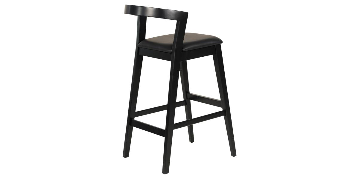 ΣΚΑΜΠΟ ΜΠΑΡ NAMI HM9952.02 RUBBERWOOD & PU-ΜΑΥΡΟ 47,5x59x102,5Υεκ.