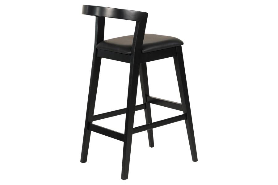 ΣΚΑΜΠΟ ΜΠΑΡ NAMI HM9952.02 RUBBERWOOD & PU-ΜΑΥΡΟ 47,5x59x102,5Υεκ.