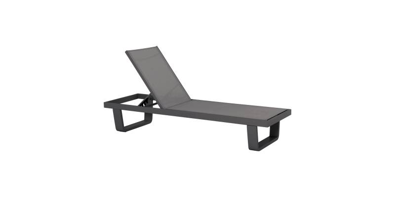 ΞΑΠΛΩΣΤΡΑ ΑΛΟΥΜΙΝΙΟΥ ΜΕ ΥΦΑΣΜΑ TESLIN RICKON HM6292.01 ΣΕ ΓΚΡΙ 198x61,5x97Υεκ.