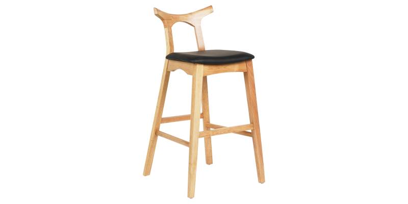 ΣΚΑΜΠΟ ΜΠΑΡ USOPP HM9951.01 RUBBERWOOD ΣΕ ΟΑΚ-ΜΑΥΡΟ PU 43x41x100Υεκ.