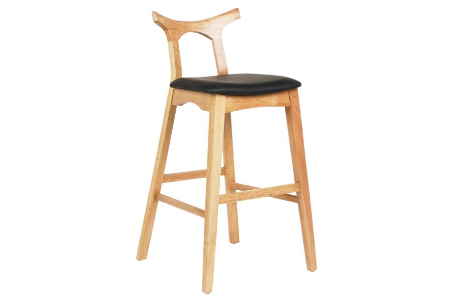 ΣΚΑΜΠΟ ΜΠΑΡ USOPP HM9951.01 RUBBERWOOD ΣΕ ΟΑΚ-ΜΑΥΡΟ PU 43x41x100Υεκ.