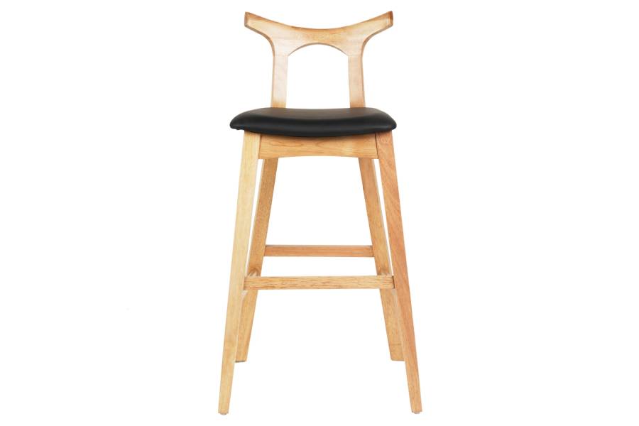 ΣΚΑΜΠΟ ΜΠΑΡ USOPP HM9951.01 RUBBERWOOD ΣΕ ΟΑΚ-ΜΑΥΡΟ PU 43x41x100Υεκ.