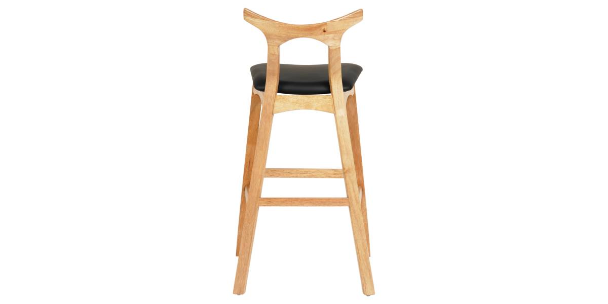 ΣΚΑΜΠΟ ΜΠΑΡ USOPP HM9951.01 RUBBERWOOD ΣΕ ΟΑΚ-ΜΑΥΡΟ PU 43x41x100Υεκ.