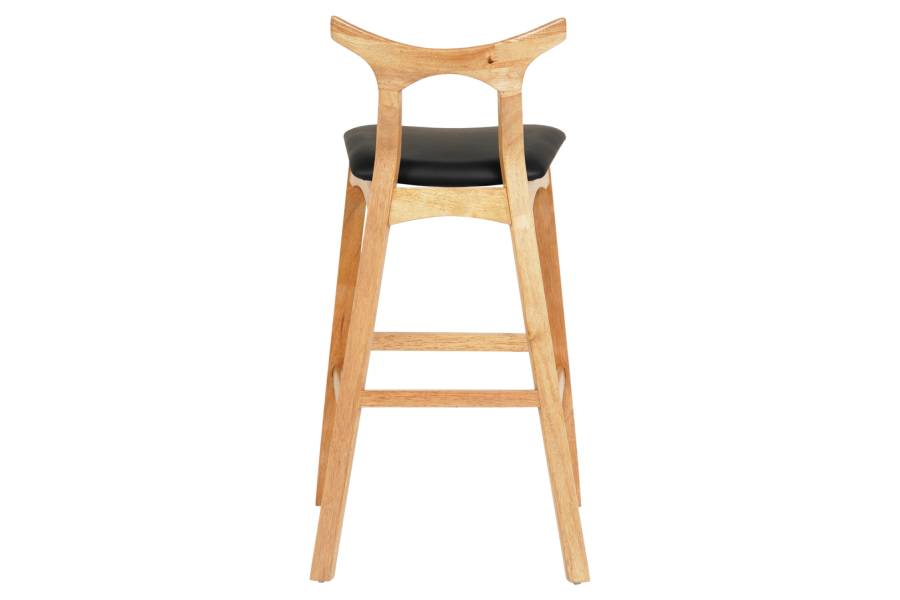 ΣΚΑΜΠΟ ΜΠΑΡ USOPP HM9951.01 RUBBERWOOD ΣΕ ΟΑΚ-ΜΑΥΡΟ PU 43x41x100Υεκ.