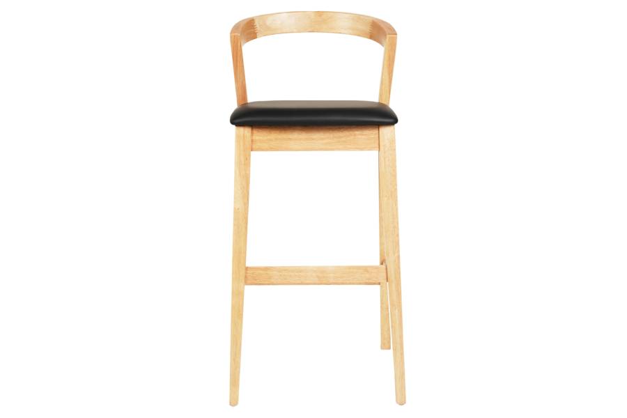 ΣΚΑΜΠΟ ΜΠΑΡ NAMI HM9952.01 RUBBERWOOD ΣΕ ΟΑΚ-ΜΑΥΡΟ PU 47,5x59x102,5Υεκ.