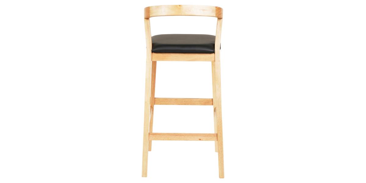 ΣΚΑΜΠΟ ΜΠΑΡ NAMI HM9952.01 RUBBERWOOD ΣΕ ΟΑΚ-ΜΑΥΡΟ PU 47,5x59x102,5Υεκ.