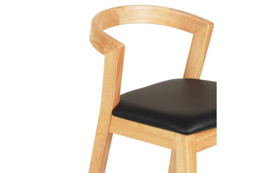 ΣΚΑΜΠΟ ΜΠΑΡ NAMI HM9952.01 RUBBERWOOD ΣΕ ΟΑΚ-ΜΑΥΡΟ PU 47,5x59x102,5Υεκ.