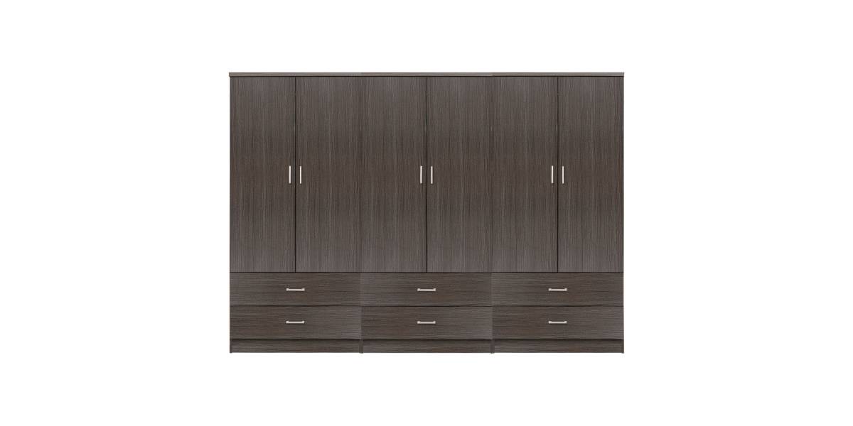 ΝΤΟΥΛΑΠΑ 6ΦΥΛΛΗ REINA ME 6 ΣΥΡΤΑΡΙΑ HM21060.01 ΜΕΛΑΜΙΝΗ ΣΕ ZEBRANO 240x42x181Υεκ.