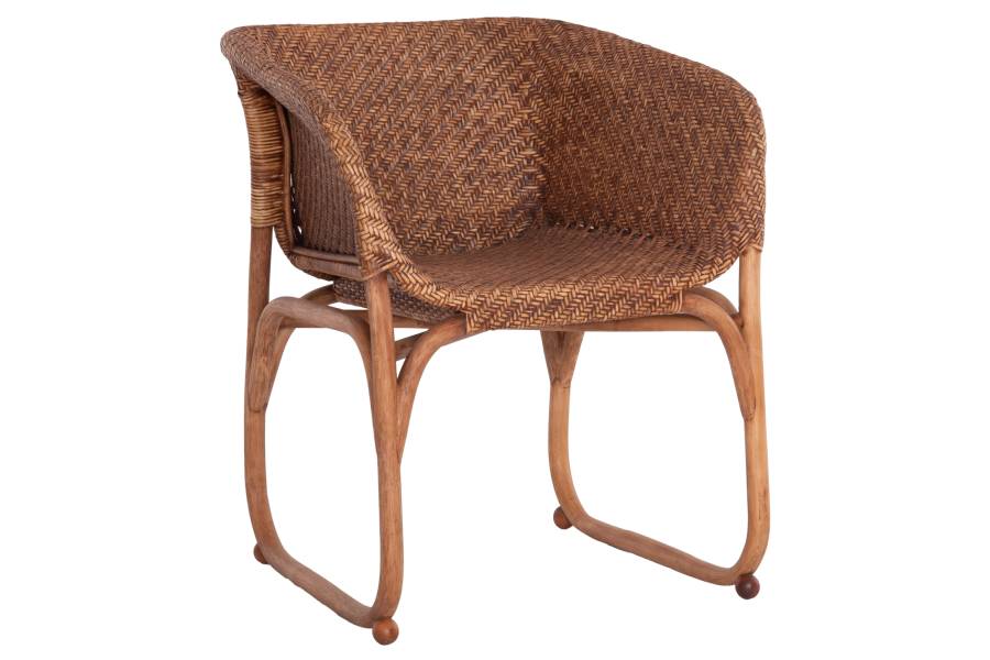ΠΟΛΥΘΡΟΝΑ ΕΣΩΤ.ΧΩΡΩΝ TUCKET HM9958.02 ΦΥΣΙΚΟ RATTAN-ΚΑΡΥΔΙ ΧΡΩΜΑ 63x60x77Υεκ