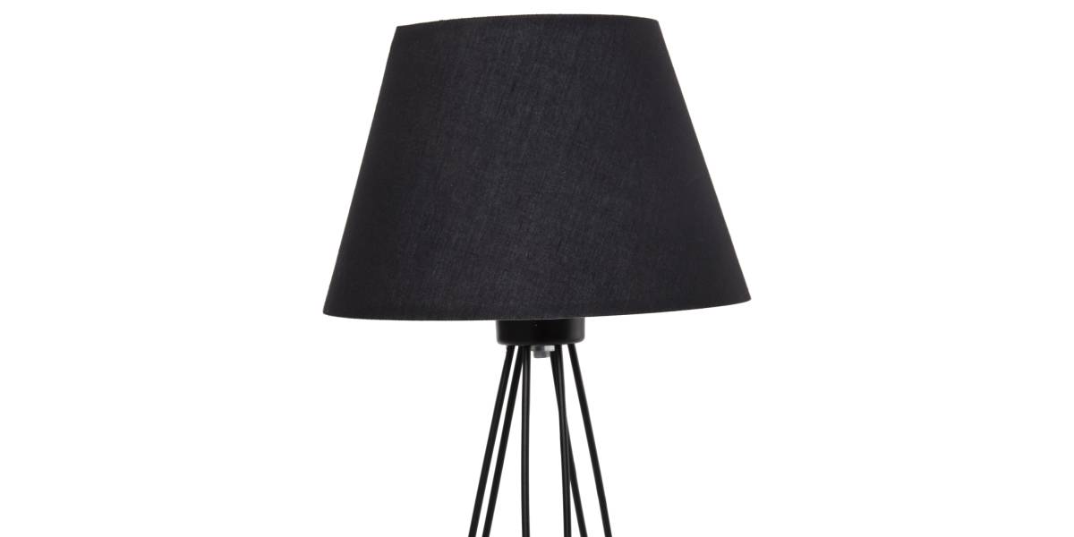 ΕΠΙΤΡΑΠΕΖΙΟ ΦΩΤΙΣΤΙΚΟ LIVO HM4708.01 ΜΑΥΡΟ ΜΕ ΤΡΙΠΟΔΗ ΜΕΤΑΛΛΙΚΗ ΒΑΣΗ Φ22x36Υεκ.
