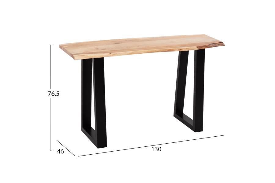 ΚΟΝΣΟΛΑ SOFIA SLIM HM8503.21 ΜΑΣΙΦ ΞΥΛΟ ΑΚΑΚΙΑΣ ΦΥΣΙΚΟ ΑΝΟΙΧΤΟ 130x46x76,5Υεκ.