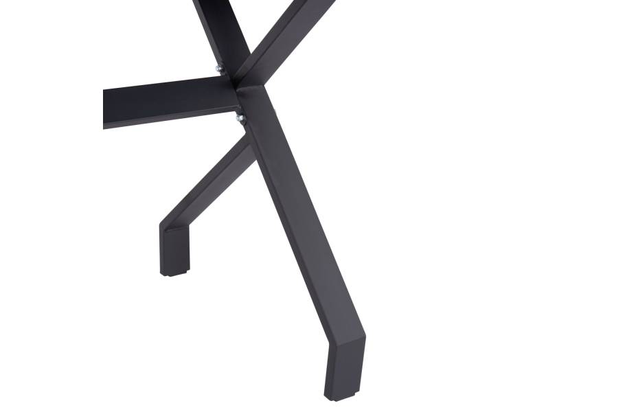 ΤΡΑΠΕΖΙ ΚΟΥΖΙΝΑΣ LANA HM18221.02 ΜΕΛΑΜΙΝΗ ΜΑΥΡΟ ΜΑΡΜΑΡΟ-ΜΑΥΡΑ ΜΕΤΑΛ.ΠΟΔΙΑ 140x70x72.5Υεκ
