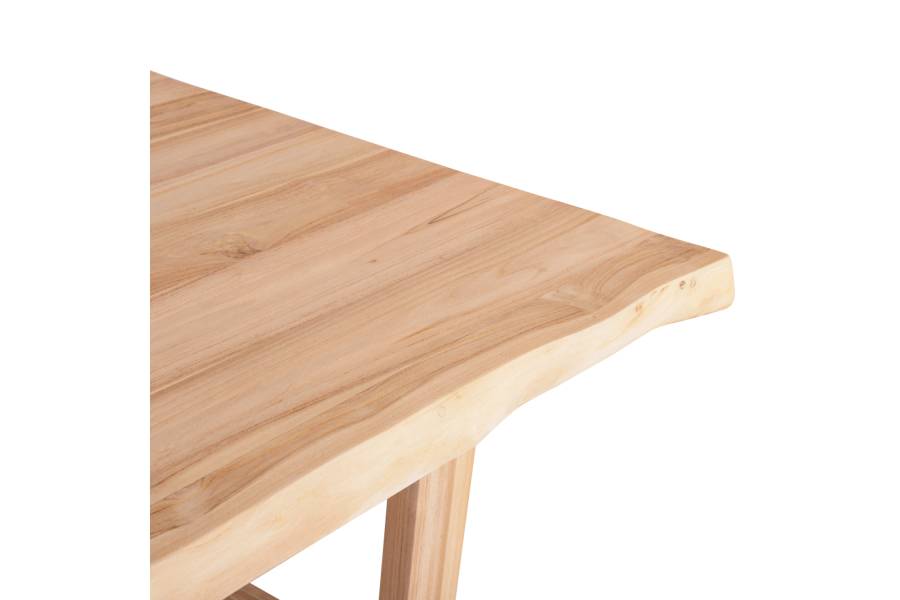 ΤΡΑΠΕΖΙ ΤΡΑΠΕΖΑΡΙΑΣ LEOPOLD HM9933.02 ΜΑΣΙΦ ΞΥΛΟ ΤΕΑΚ-ΑΝΟΙΧΤΟ ΦΥΣΙΚΟ 200,5x107x76Yεκ