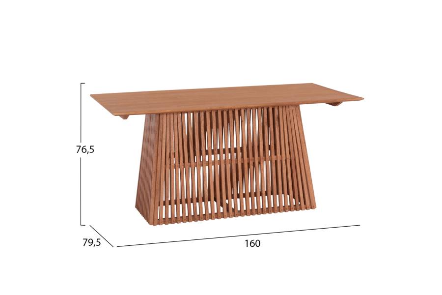 ΣΕΤ ΤΡΑΠΕΖΑΡΙΑΣ 5ΤΜΧ RENLY HM21078.02 ΟΡΘΟΓΩΝΙΟ ΤΡΑΠΕΖΙ & 4 ΚΑΡΕΚΛΕΣ