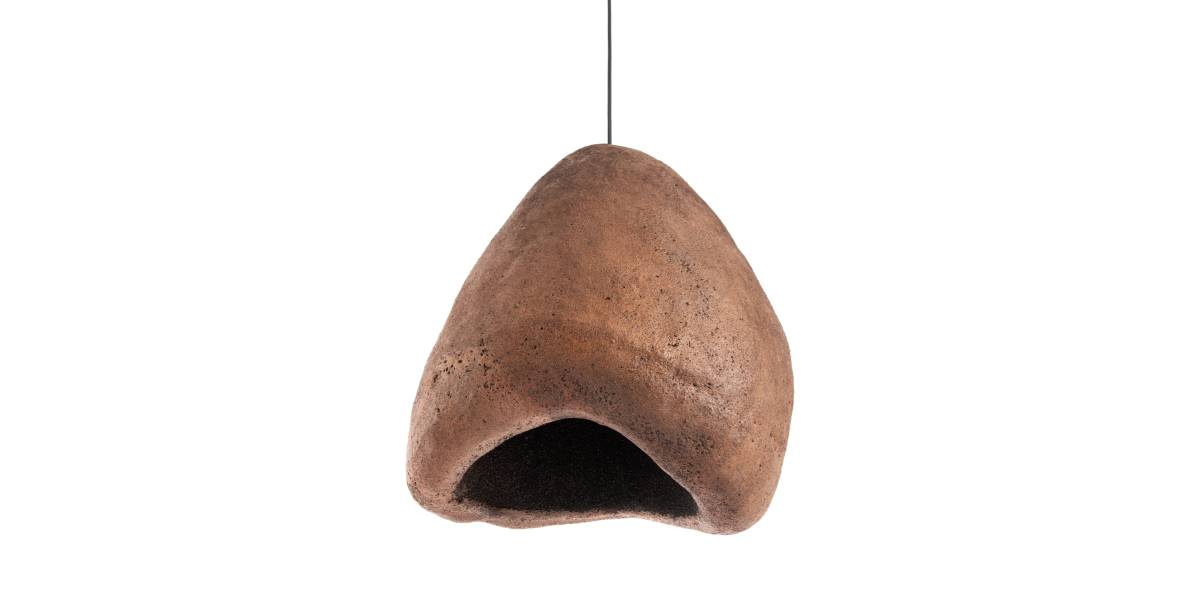 ΦΩΤΙΣΤΙΚΟ ΟΡΟΦΗΣ ΜΕ ΟΨΗ ΠΕΤΡΑΣ STONER (S) HM4417 ΣΚΟΥΡΟ ΜΠΕΖ 37x30x45Υεκ.