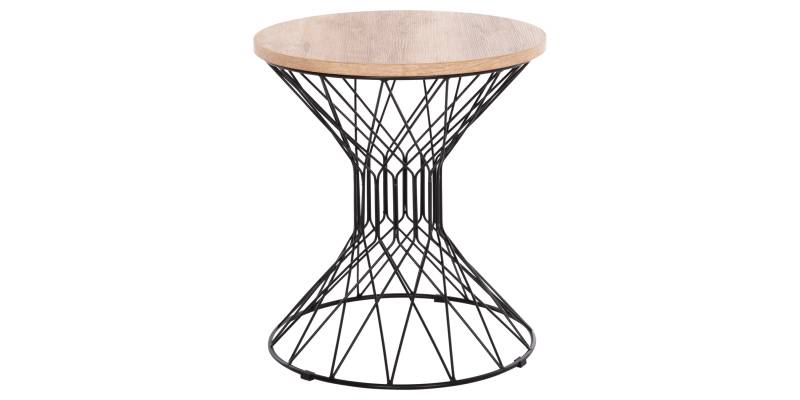 ΒΟΗΘΗΤΙΚΟ ΤΡΑΠΕΖΙ ΣΑΛΟΝΙΟΥ KEON HM18038.03 MDF TOP ΣΕ ΣΟΝΑΜΑ-ΜΕΤΑΛΛΟ Φ45x50Υεκ.