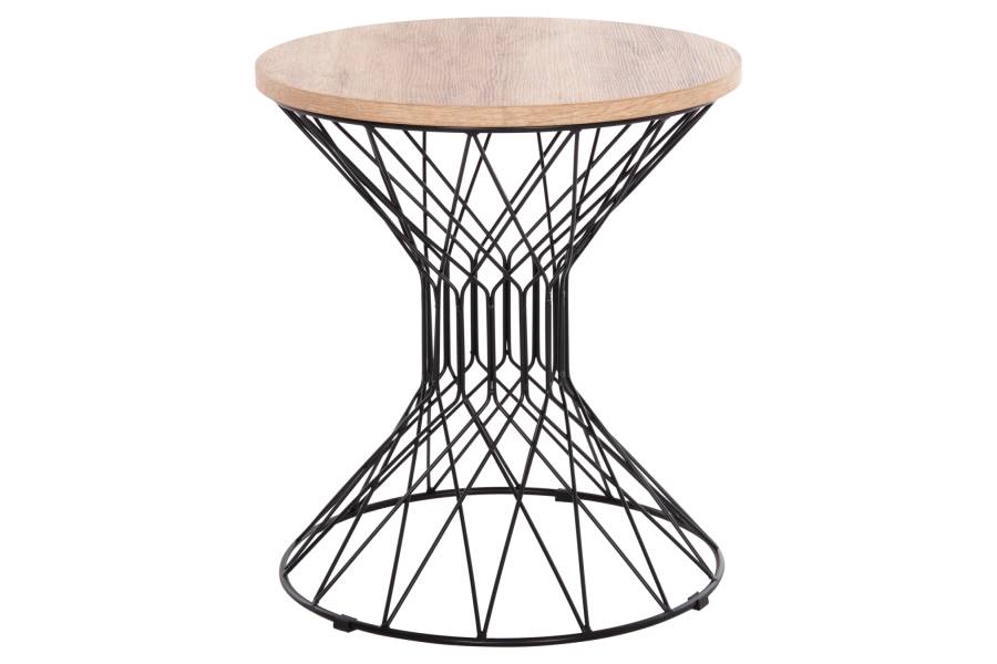 ΒΟΗΘΗΤΙΚΟ ΤΡΑΠΕΖΙ ΣΑΛΟΝΙΟΥ KEON HM18038.03 MDF TOP ΣΕ ΣΟΝΑΜΑ-ΜΕΤΑΛΛΟ Φ45x50Υεκ.