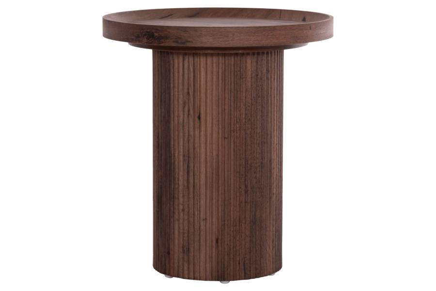 ΒΟΗΘΗΤΙΚΟ ΤΡΑΠΕΖΙ MARGON HM18027 MDF ΣΕ ΣΚΟΥΡΟ ΚΑΦΕ ΞΥΛΟΥ Φ45x50,5Υεκ.