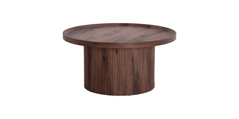 ΤΡΑΠΕΖΙ ΣΑΛΟΝΙΟΥ MARGON HM18026 MDF ΣΕ ΣΚΟΥΡΟ ΚΑΦΕ ΞΥΛΟΥ Φ80x40,5Υεκ.