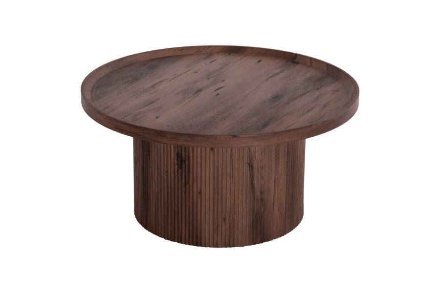 ΤΡΑΠΕΖΙ ΣΑΛΟΝΙΟΥ MARGON HM18026 MDF ΣΕ ΣΚΟΥΡΟ ΚΑΦΕ ΞΥΛΟΥ Φ80x40,5Υεκ.