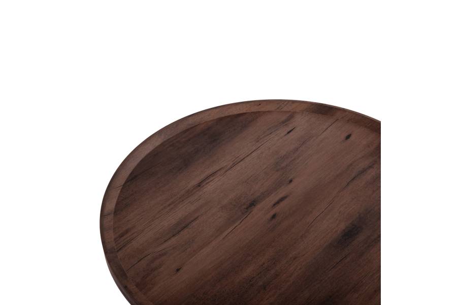 ΤΡΑΠΕΖΙ ΣΑΛΟΝΙΟΥ MARGON HM18026 MDF ΣΕ ΣΚΟΥΡΟ ΚΑΦΕ ΞΥΛΟΥ Φ80x40,5Υεκ.