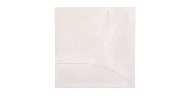 ΠΙΝΑΚΑΣ ΤΕΤΡΑΓΩΝΟΣ ΣΕΙΡΑ SANTORINI HM4507 MDF ΣΕ ΥΠΟΛΕΥΚΟ ΧΡΩΜΑ 80x4(πάχος)x80Υεκ.
