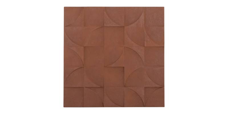ΠΙΝΑΚΑΣ ΤΕΤΡΑΓΩΝΟΣ ΣΕΙΡΑ SANTORINI HM4524 MDF ΣΕ ΚΑΦΕ ΧΡΩΜΑ 80x5(πάχος)x80Υεκ.