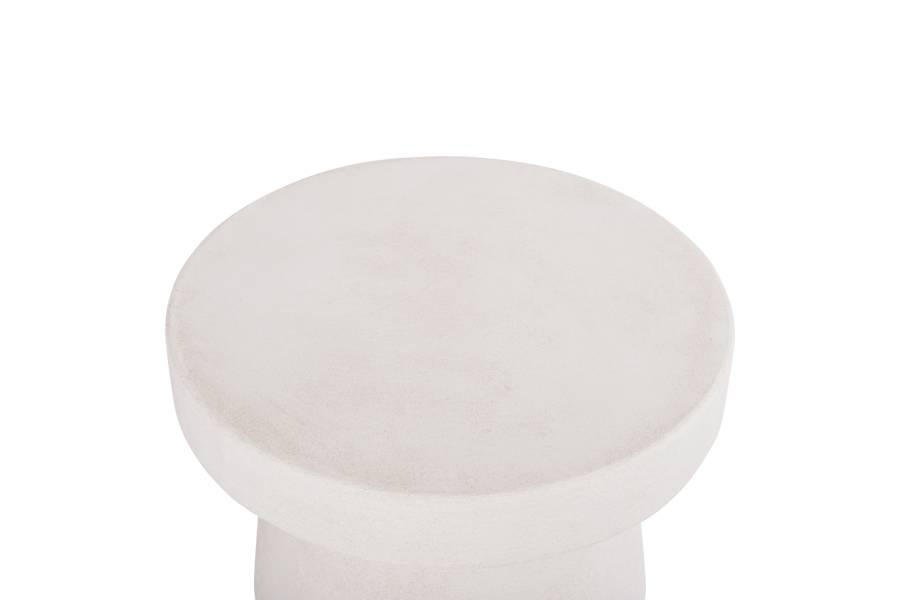 ΤΡΑΠΕΖΙ ΣΑΛΟΝΙΟΥ ΣΤΡΟΓΓΥΛΟ ΣΕΙΡΑ SANTORINI HM18051 MDF ΣΕ ΥΠΟΛΕΥΚΟ ΧΡΩΜΑ Φ60x42,5Υεκ.