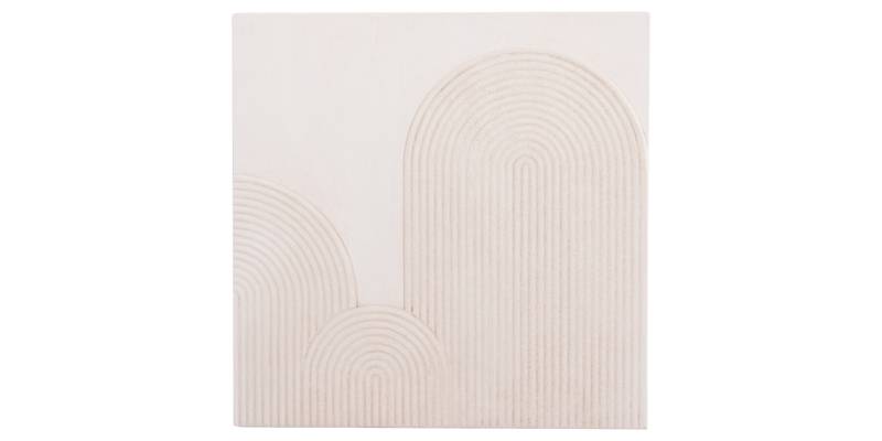ΠΙΝΑΚΑΣ ΤΕΤΡΑΓΩΝΟΣ ΣΕΙΡΑ SANTORINI HM4517 MDF ΣΕ ΥΠΟΛΕΥΚΟ ΧΡΩΜΑ 80x4,5(πάχος)x80Υεκ.