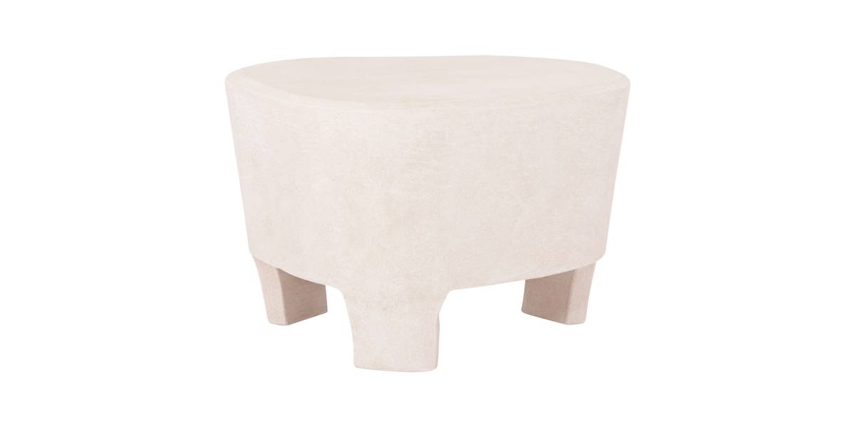 ΤΡΑΠΕΖΙ ΣΑΛΟΝΙΟΥ ΣΕΙΡΑ SANTORINI HM18053 MDF ΣΕ ΥΠΟΛΕΥΚΟ ΧΡΩΜΑ 54x61x40,5Υεκ.