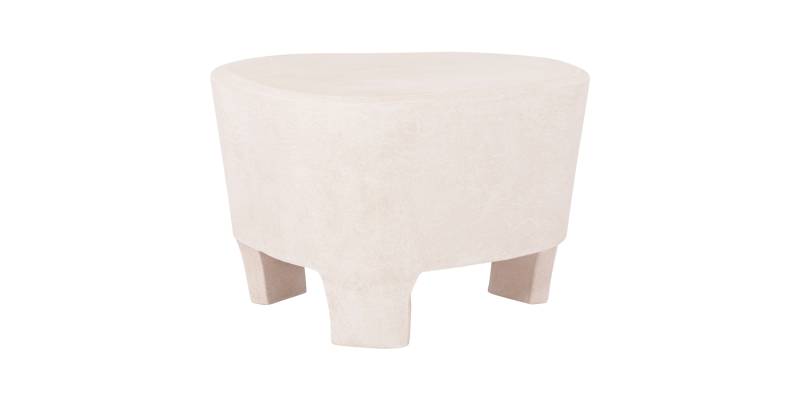 ΤΡΑΠΕΖΙ ΣΑΛΟΝΙΟΥ ΣΕΙΡΑ SANTORINI HM18053 MDF ΣΕ ΥΠΟΛΕΥΚΟ ΧΡΩΜΑ 54x61x40,5Υεκ.
