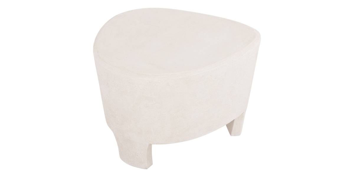 ΤΡΑΠΕΖΙ ΣΑΛΟΝΙΟΥ ΣΕΙΡΑ SANTORINI HM18053 MDF ΣΕ ΥΠΟΛΕΥΚΟ ΧΡΩΜΑ 54x61x40,5Υεκ.