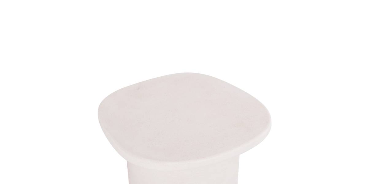 ΤΡΑΠΕΖΙ ΣΑΛΟΝΙΟΥ ΟΒΑΛ ΣΕΙΡΑ SANTORINI HM18054 MDF ΣΕ ΥΠΟΛΕΥΚΟ ΧΡΩΜΑ 54x54,5x40Υεκ