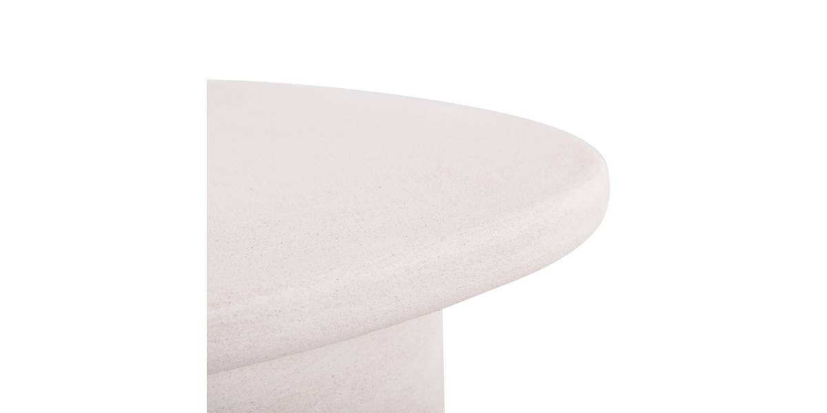 ΤΡΑΠΕΖΙ ΣΑΛΟΝΙΟΥ ΟΒΑΛ ΣΕΙΡΑ SANTORINI HM18054 MDF ΣΕ ΥΠΟΛΕΥΚΟ ΧΡΩΜΑ 54x54,5x40Υεκ