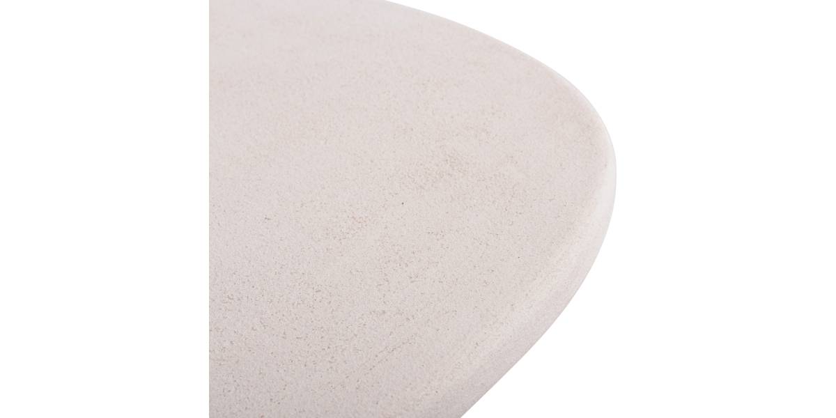 ΤΡΑΠΕΖΙ ΣΑΛΟΝΙΟΥ ΟΒΑΛ ΣΕΙΡΑ SANTORINI HM18054 MDF ΣΕ ΥΠΟΛΕΥΚΟ ΧΡΩΜΑ 54x54,5x40Υεκ