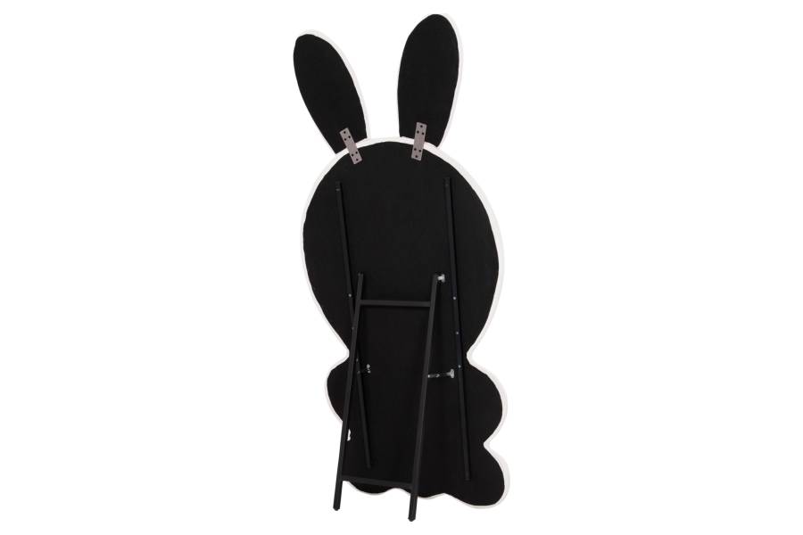 ΠΑΙΔΙΚΟΣ ΚΑΘΡΕΦΤΗΣ ΔΑΠΕΔΟΥ BUNNY HM4489.01 MDF ΡΟΖ & ΛΕΥΚΟ-ΜΑΥΡΟ STAND 80x162Υεκ.