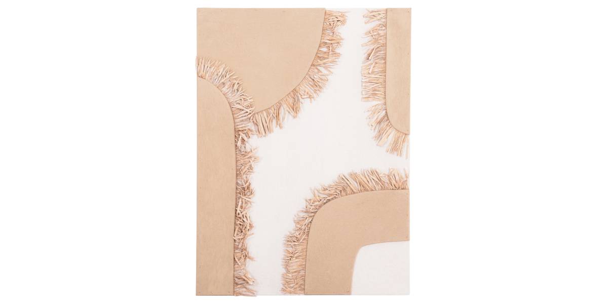 ΠΙΝΑΚΑΣ ΟΡΘΟΓΩΝΙΟΣ ΣΕΙΡΑ SANTORINI HM4533 MDF ΥΠΟΛΕΥΚΟ-ΚΑΦΕ-ΚΡΟΣΙΑ ΜΠΕΖ 60x4,5(πάχος)x80Υεκ