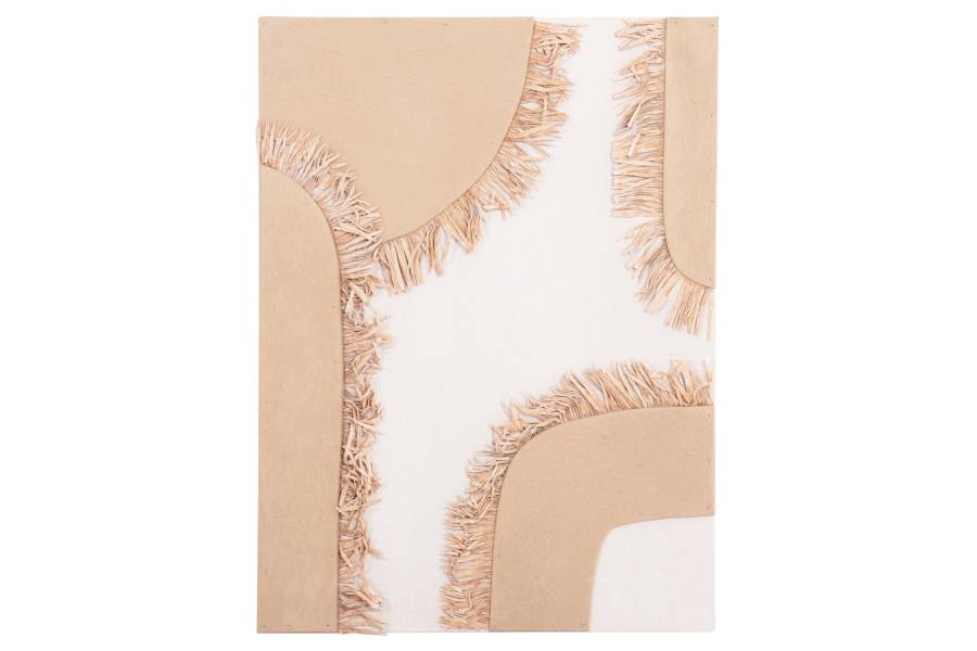 ΠΙΝΑΚΑΣ ΟΡΘΟΓΩΝΙΟΣ ΣΕΙΡΑ SANTORINI HM4533 MDF ΥΠΟΛΕΥΚΟ-ΚΑΦΕ-ΚΡΟΣΙΑ ΜΠΕΖ 60x4,5(πάχος)x80Υεκ