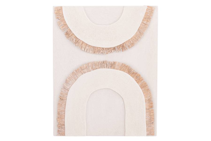 ΠΙΝΑΚΑΣ ΟΡΘΟΓΩΝΙΟΣ ΣΕΙΡΑ SANTORINI HM4535 MDF ΥΠΟΛΕΥΚΟ ΧΡΩΜΑ-ΔΙΑΚΟΣΜΗΣΗ ΜΠΕΖ 48x4,5(πάχος)x60Υεκ.