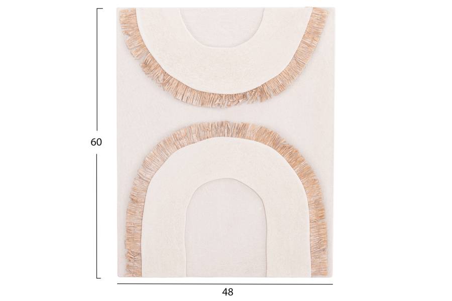 ΠΙΝΑΚΑΣ ΟΡΘΟΓΩΝΙΟΣ ΣΕΙΡΑ SANTORINI HM4535 MDF ΥΠΟΛΕΥΚΟ ΧΡΩΜΑ-ΔΙΑΚΟΣΜΗΣΗ ΜΠΕΖ 48x4,5(πάχος)x60Υεκ.