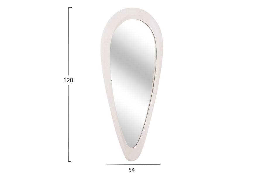 ΚΑΘΡΕΠΤΗΣ ΤΟΙΧΟΥ ΣΕΙΡΑ SANTORINI HM4512 MDF ΣΕ ΥΠΟΛΕΥΚΟ 54x3,5x120Υεκ